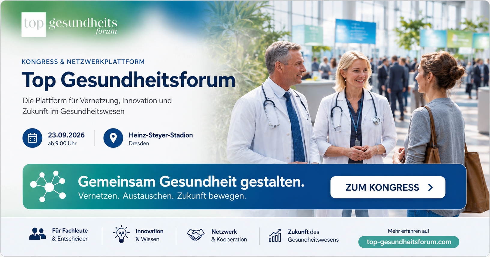 Top Gesundheitsforum am 23. September 2026 im Heinz-Steyer-Stadion Dresden